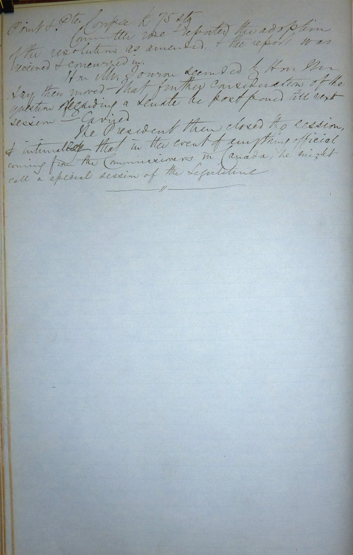 Journal de la session de l’Assemblée législative d’Assiniboia, page 49